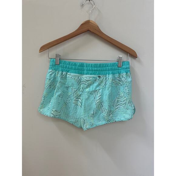 Patagonia 4" Running Hiking Shorts XS Green Pattern Nine Trails 57622 - Picture 4 of 6